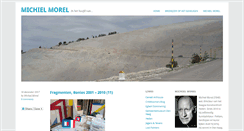 Desktop Screenshot of michielmorel.nl